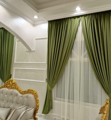 Blackout curtains 4 1 Wallpaper Curtains Service UAE