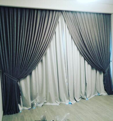 Blackout curtains 6 1 Wallpaper Curtains Service UAE